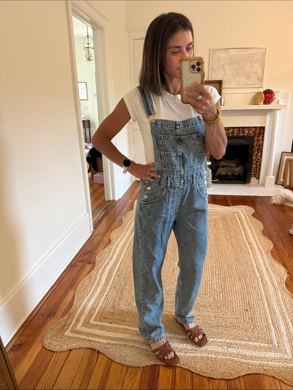 We The Free Light Blue Denim Women's Overalls xs NWT